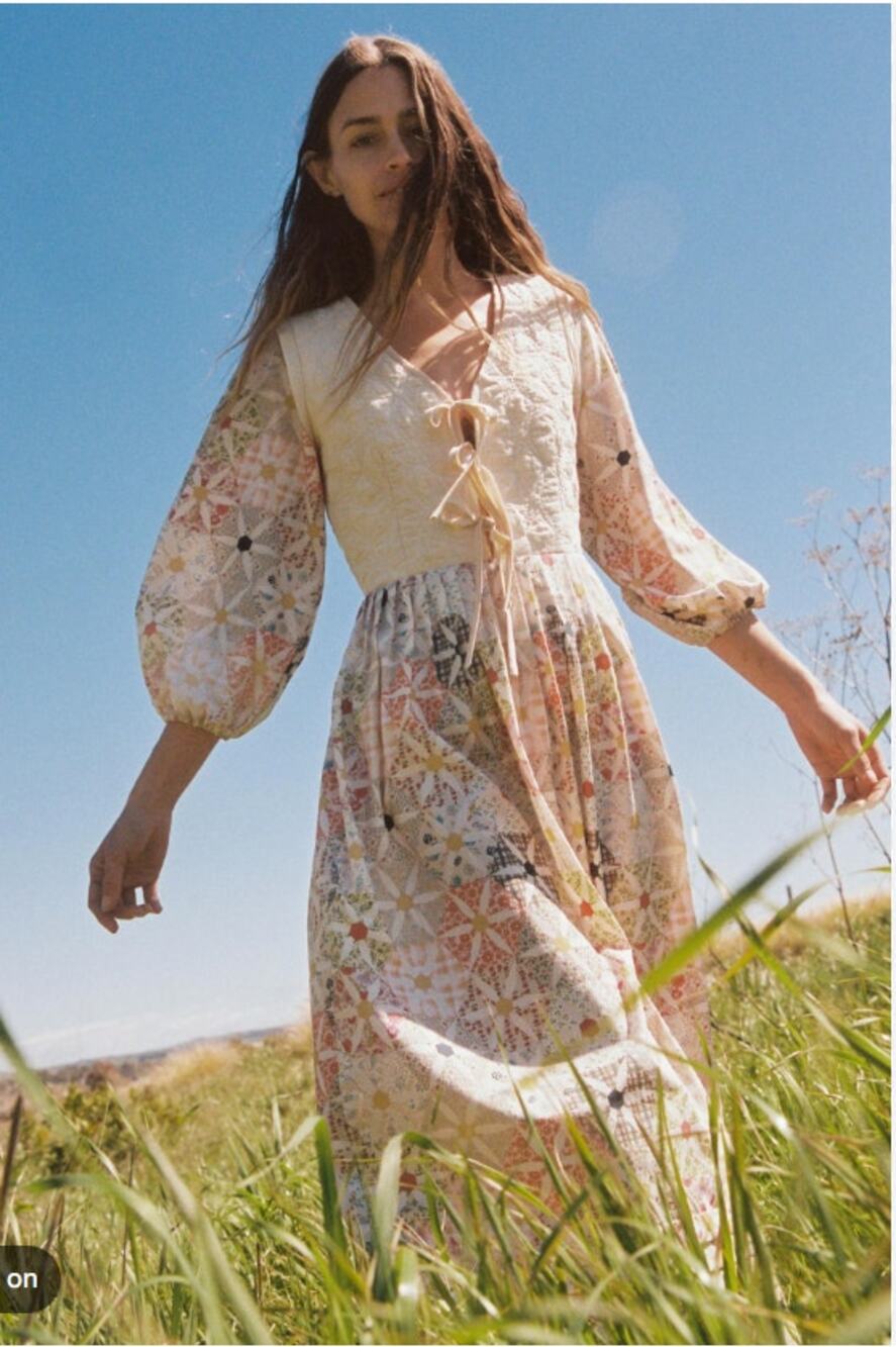 Christy Dawn The Teresita Dress in Daisy Patchwork size S
